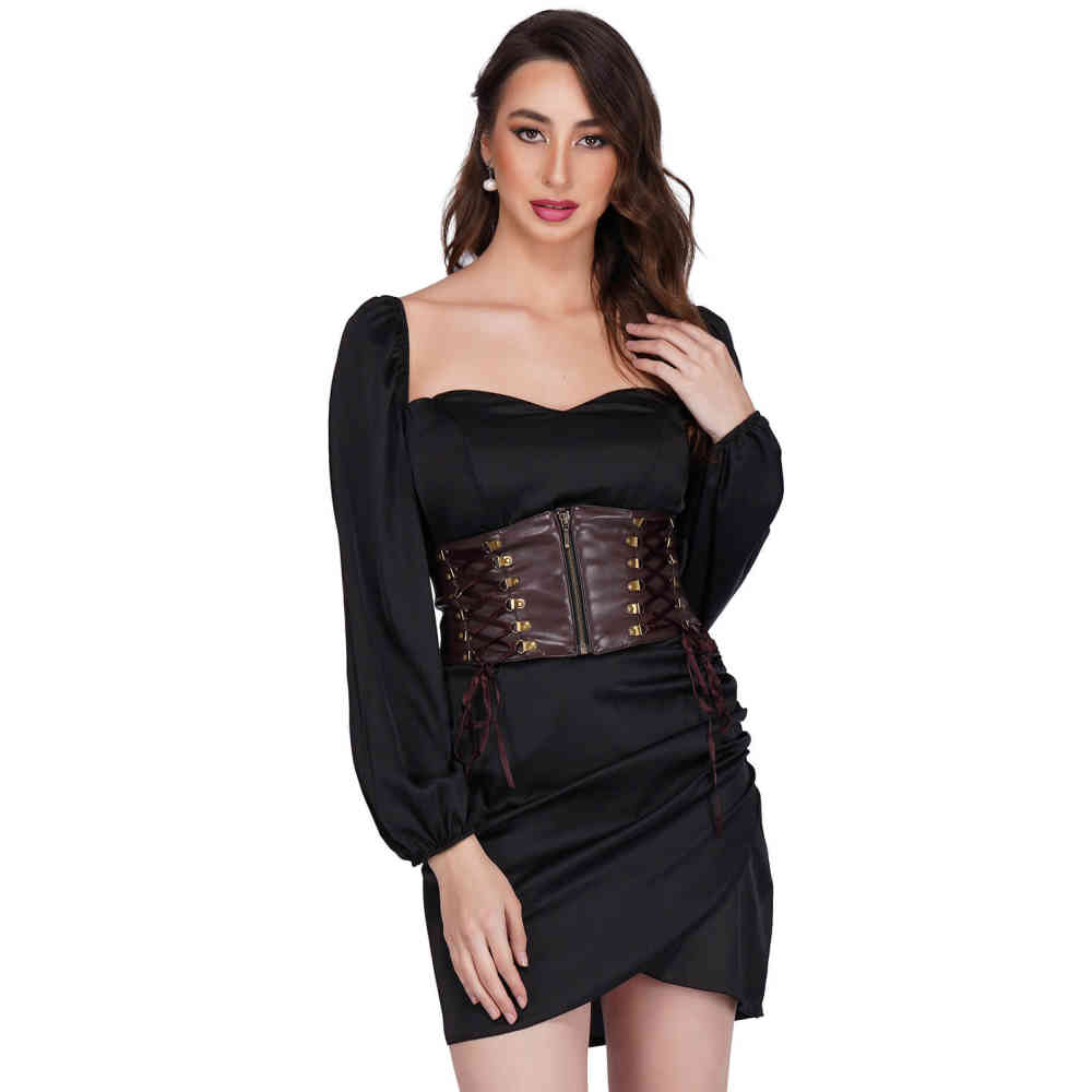 Attitude Corsets - Melea Ceinture Corset - Marron